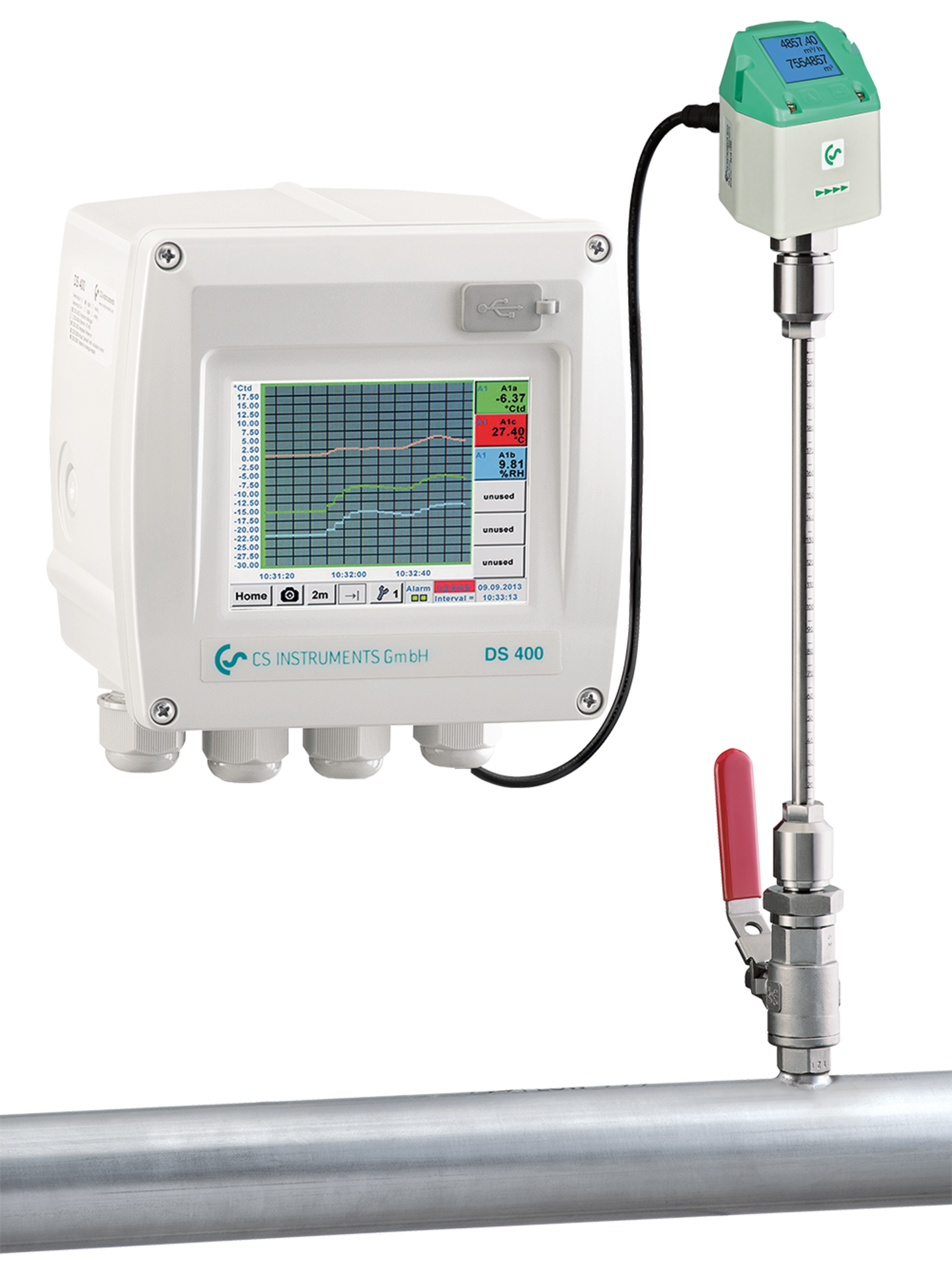 DS 400 – Data Logger and Leak Calculation System for Compressed Air and Gases