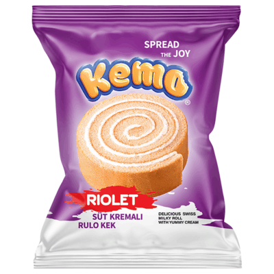 Swiss Roll Cake with Milk Cream Filling