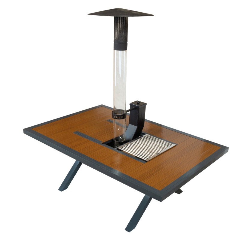 100x200 Aluminum Table with Stove and Grill