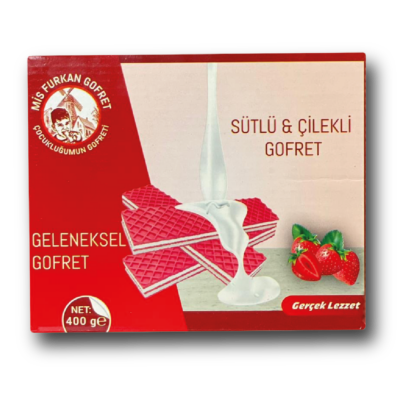 Milk and Strawberry Wafer 400g