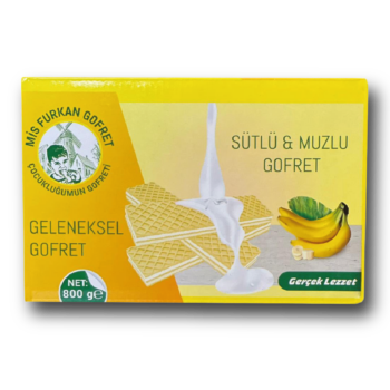 Milk and Banana Wafer 800g