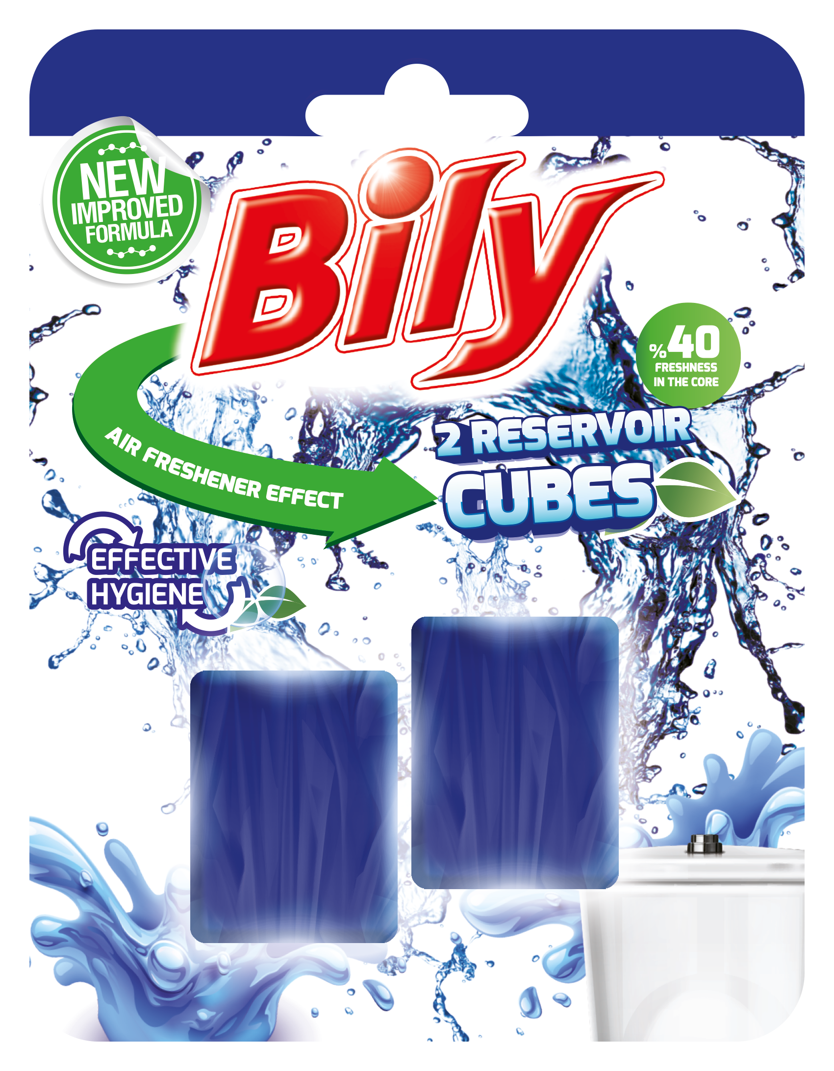 Special block for toilet cistern that cleanses and freshens continuously