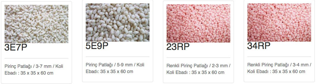 Rice and Wheat Pop Varieties