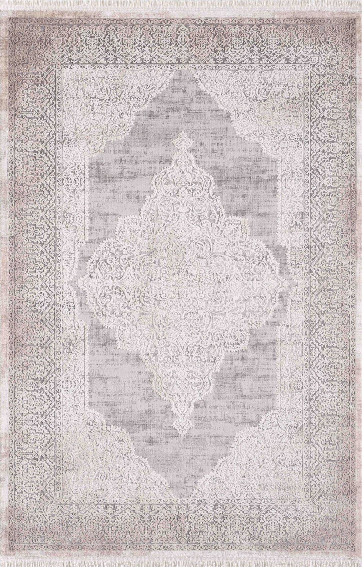 Artemis Carpet Barok - 02253C - Cream Grey Carpet