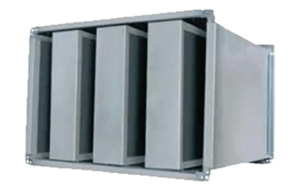 SDKT - Silencers, Rectangular Cross-Section, 100 MM Split Duct Type