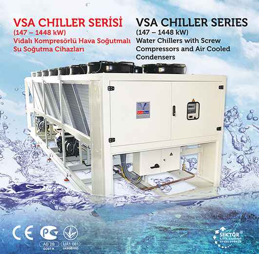 VSA Chiller Series - Water Chillers with Screw Compressors and Air Cooled Condensers