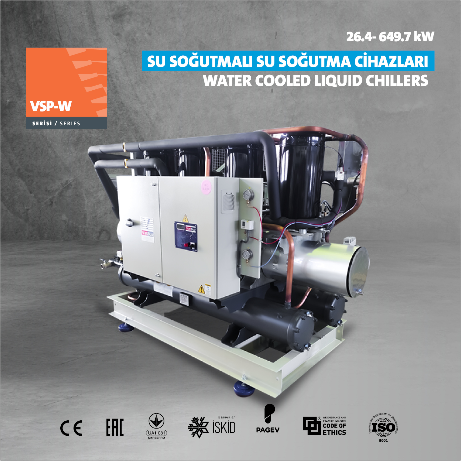 VSP-W Series - Water Cooled Liquid Chillers
