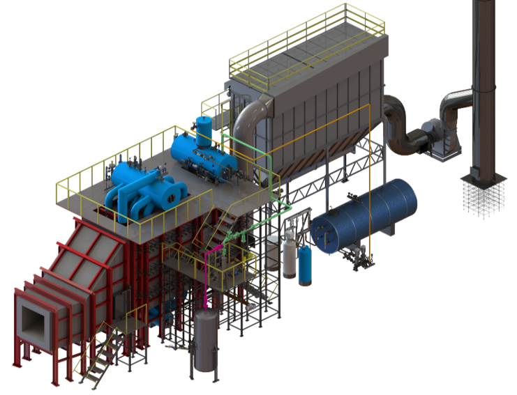 HRSG/WT – Water Tube Waste Heat Steam Boilers