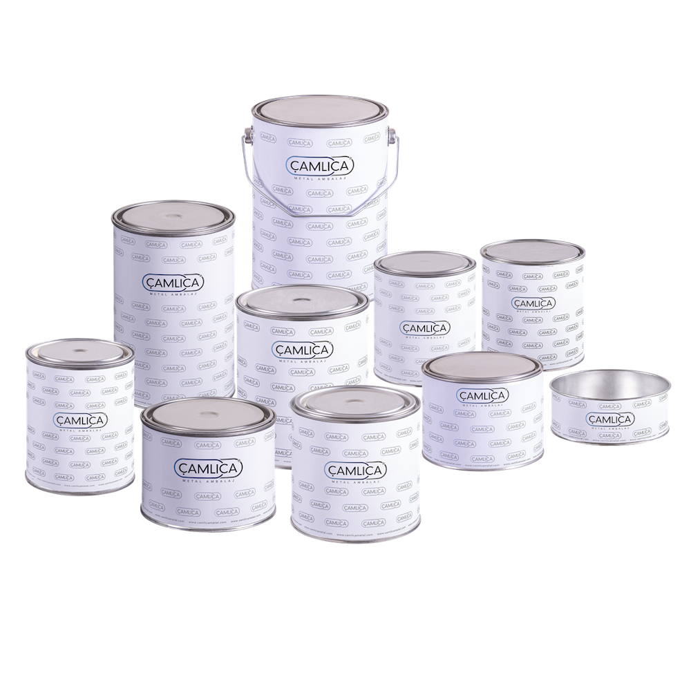 Round Metal Cans with Pressed Lids
