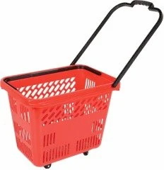 54L Shopping Basket with 4 Wheels