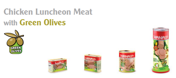 Chicken Luncheon Meat with Green Olives